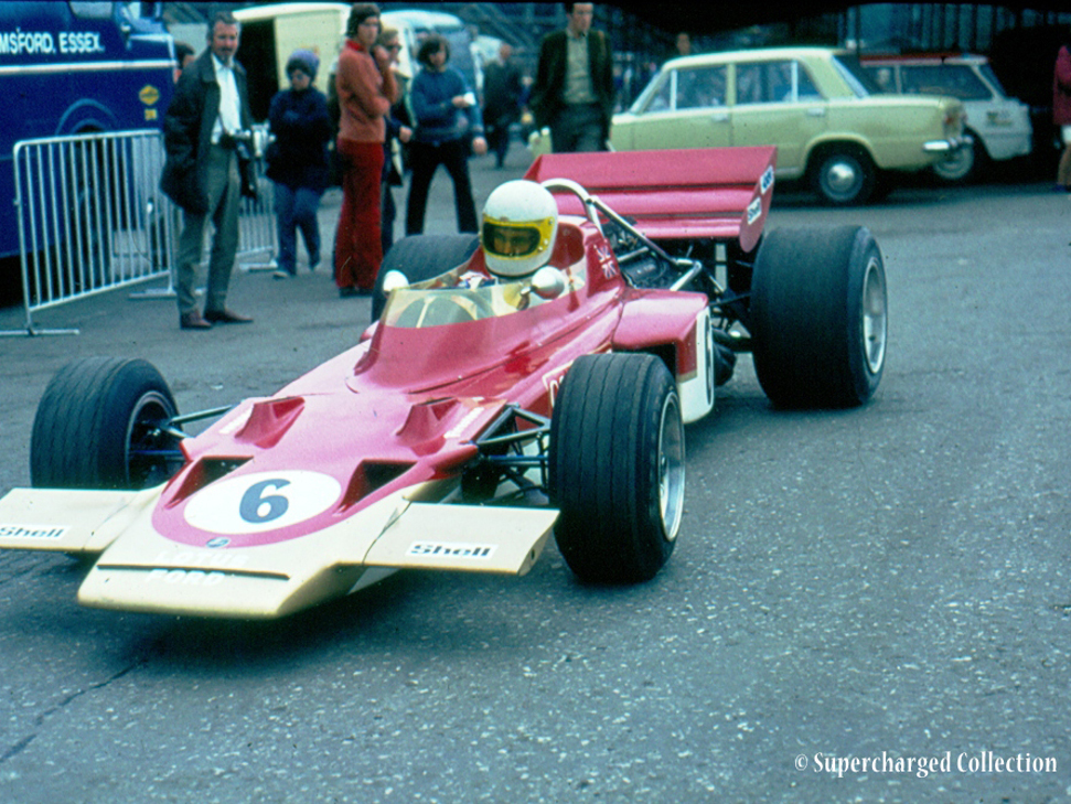 Picture: John Miles in the Lotus 72 for the 1970 British Grand Prix at Brands Hatch.