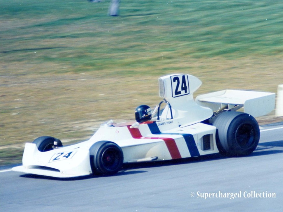 Picture: James Hunt in the Hesketh 308 for the 1974 British Grand Prix at Brands Hatch.