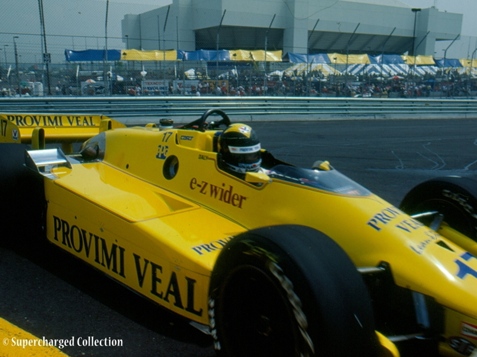Picture: Derek Daly in the March 86C for the Meadowlands Grand Prix, New Jersey in 1984.